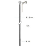 Alpina spaak zink 12-308 zonder nippel zilver (144st)