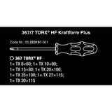 Wera 367 7 TORX HF-schroevendraaierset Kraftform Plus +