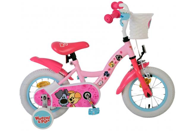 Woezel Pip Pip Kinderfiets Meisjes 12 inch Roze