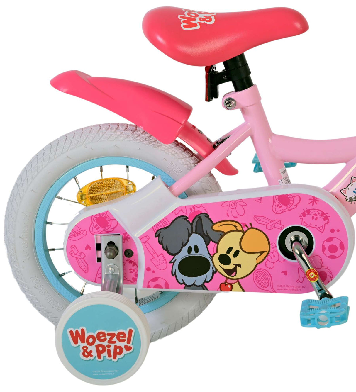 Woezel Pip Pip Kinderfiets Meisjes 12 inch Roze