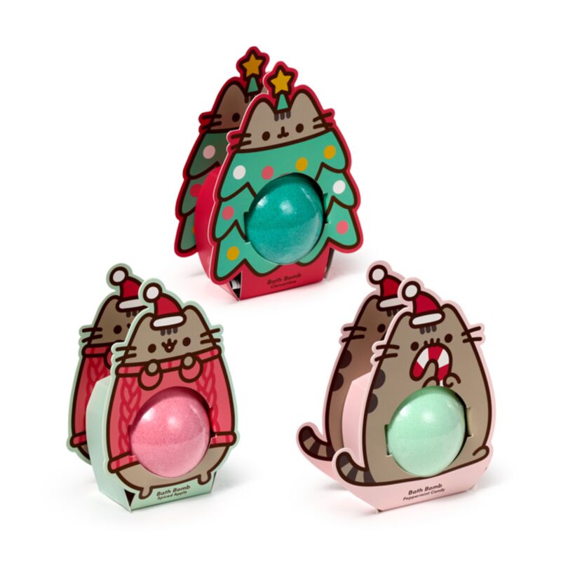 Union kerstmis pusheen de kat bruisballen in gift box