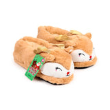 Jingle kerstmis rendier sloffen (unisex one size)