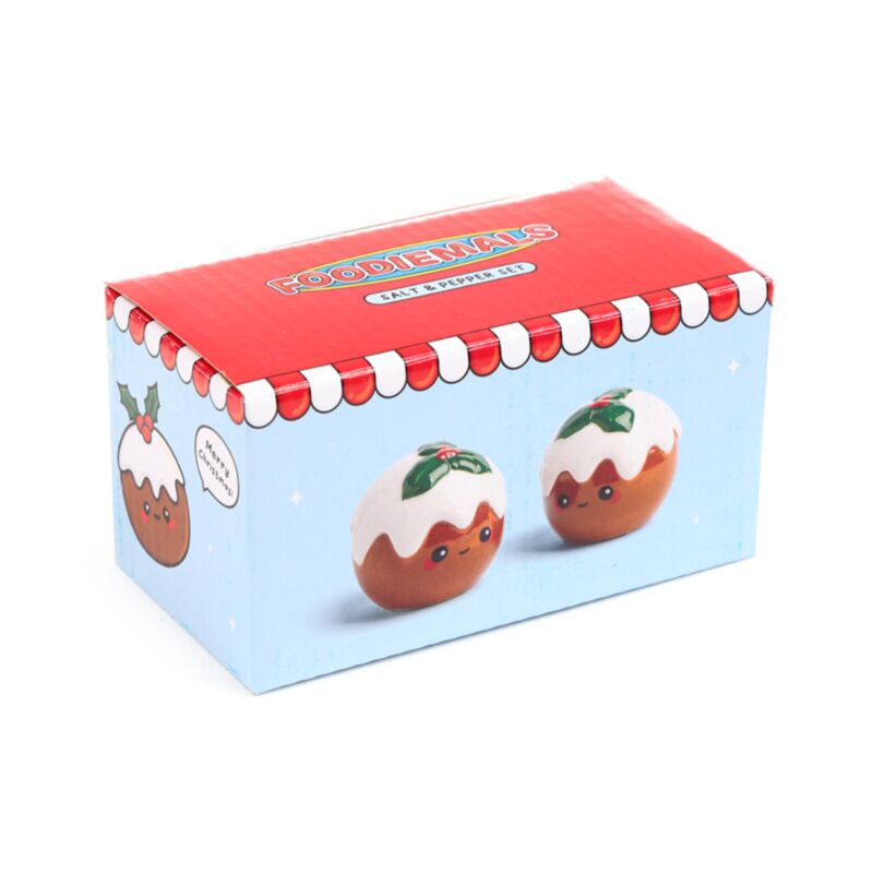 Kerstpudding foodiemals peper- en zoutstel
