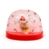 Kerstmis jan pashley highland koe large glitter sneeuwbol