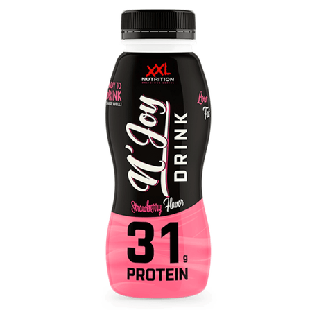 Xxl nutrition n'joy protein drink aardbei pet flesje (6x 310ml)