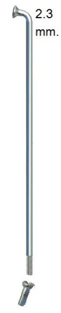 Sapim spaken 13-142 rvs met nippel