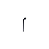 zadelpen vast 27.2 x 350 mm aluminium zwart