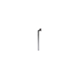 zadelpen vast 27.2 x 350 mm aluminium zilver
