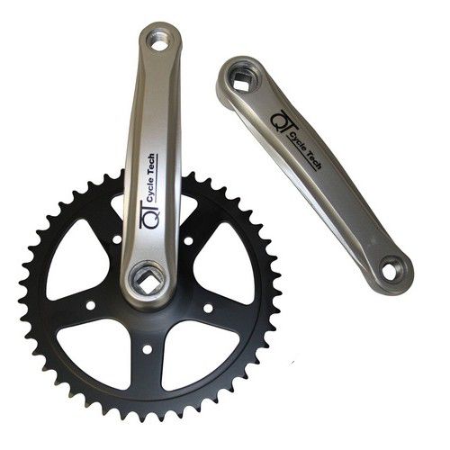 Qtcycletech Qt cycle tech crankstel 46 tands 170 mm 1 8 + 3 32 staal 0702780