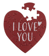 Ootb puzzel kaart hart 20 stukjes met envelop
