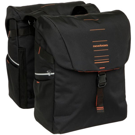 Newlooxs tas new looxs vigo dubbel | zwart oranje | 40l