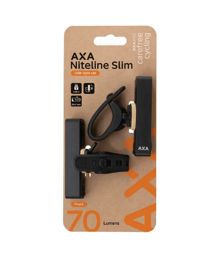 Axa verlichtingsset niteline slim usb