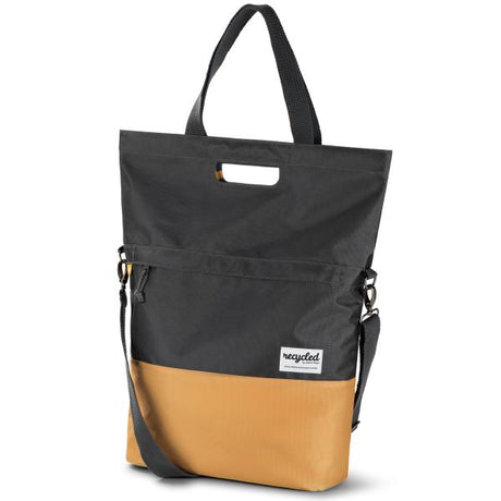 Urban Proof 20L fietstas - grijs-geel - unisex - waterbestendig - gerecycled PET materiaal