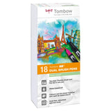 Tombow • brush pen abt dual brush pen 18x pastel colors