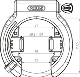 Abus granit x-plus 6950m nr oe frame lock