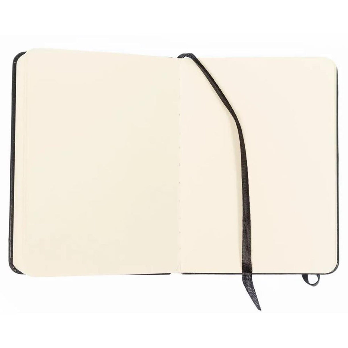 Kangaro schetsboek - a6 - zwart - pu hardcover - met elastiek en lint - k-861210