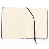 Kangaro schetsboek - a6 - zwart - pu hardcover - met elastiek en lint - k-861210