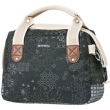 Basil Bohème City Bag - elegante groene hand-, schouder- en stuurtas voor dames, geschikt voor elektrische fietsen en stadsfietsen - zwart