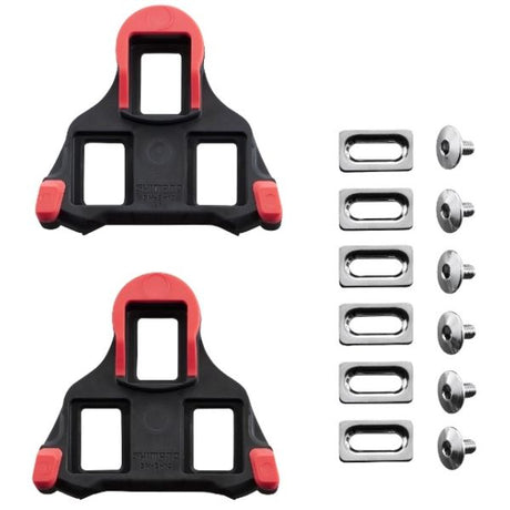 Schoenplaatjes Shimano SM-SH10 SPD-SL (geen speling) - rood