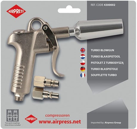 Airpress turbo blaaspistool in blister - 4300002