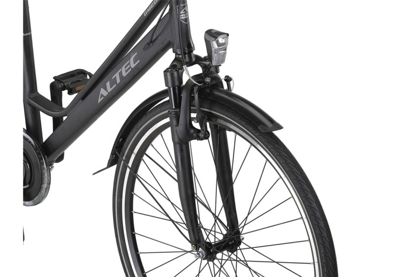 Altec omega 28 inch 56 cm dames 7v rollerbrake matzwart
