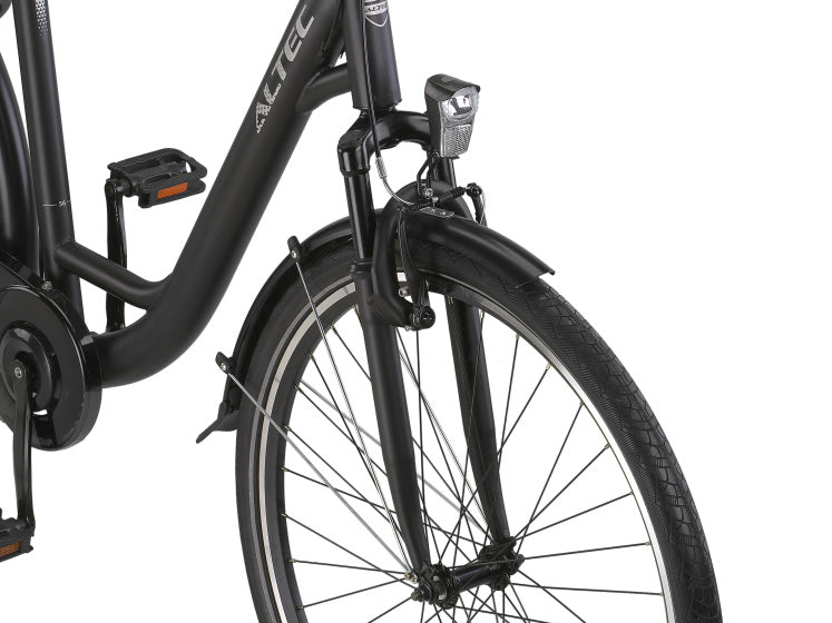 Altec verona 28 inch 52 cm dames 7v v-brakes matzwart