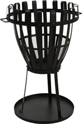 Ambiance 2-in1 Vuurkorf met BBQ Grill 660°C Ø 54 cm Zwart