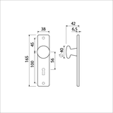 Ami knop 160 40 vast kortschild 165 4 rh sl 56 f1 - 310152