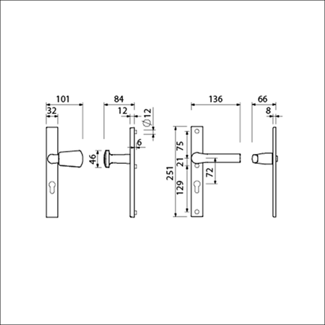 Ami veiligheidsbeslag 251 32 profielcilinder 72 kn 166 re f1 a z 379 rotaveer 251 32 profielcilinder 72 deurdikte 53 57 mm - 840284