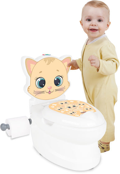 Pilsan Cat educatief plaspotje wit beige