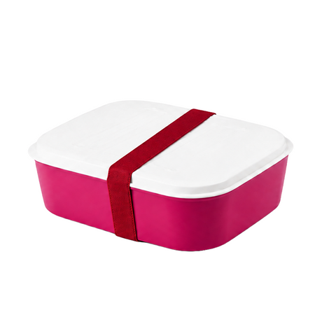 Amuse basic lunchbox 2-in-1 rood + rode elastiek 4-delig
