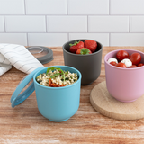 Amuse life lunch bowl met deksel roze 500ml