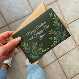 Art by andu wenskaart christmas green