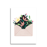 Art by andu wenskaart flower envelope