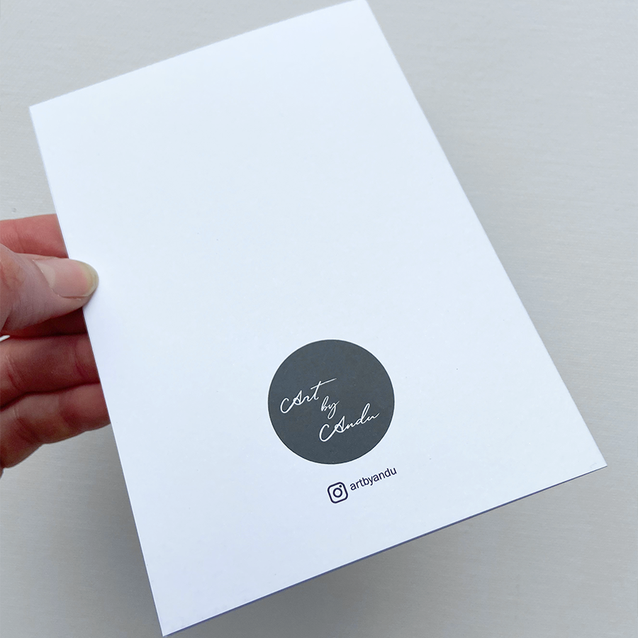 Art by andu wenskaart wild flowers