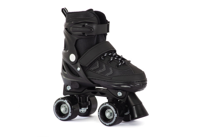 Aventuri Verstelbare Rolschaatsen Semi-softboot Zwart maat 27-30 (XS)