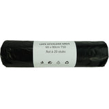 Afvalzak 60l grijs 20 stuks op rol
