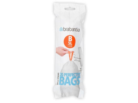 Brabantia perfectfit 5 liter vuilniszakken b rol a 20 zakken