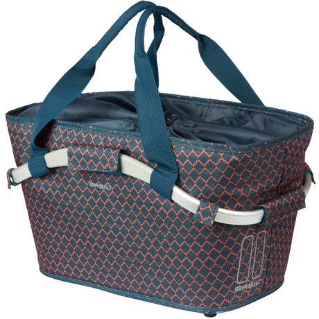 Basil fietsmand flair carry all achtermand met mik bevestiging 38 x 21 x 27 cm - navy blue