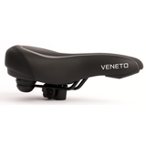 Edge fietszadel veneto incl. oppakbeugel en achterlicht - zwart