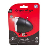 Spanninga swingo koplamp zwart batt. kaart