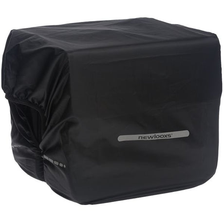New Looxs Regenhoes Dubbel - Zwarte Waterdichte Polyester Fietstas - Reflectie - 40x97 cm