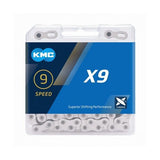 KMC X9 Silver Grey Bike Chain