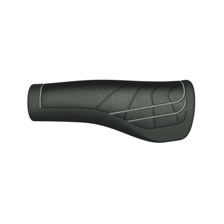 Herrmans LINE DD36 - Ergonomisch verstelbaar fiets handvat zwart grijs 124 90mm