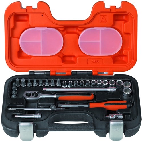 Bahco s290 dopsleutelset 29-delig