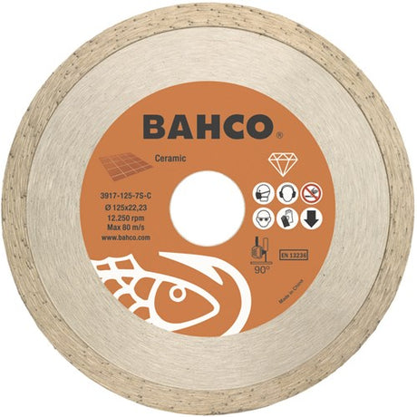 Bahco slijpschijf | diamant | voor keramiek en tegels | 125 x 1.2 x 22.23 mm - 3916-125-10p-ce