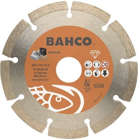 Bahco slijpschijf | diamant | voor betontegels en bouwmaterialen | 125 x 2.5 x 22.23 mm - 3916-125-10s-ue