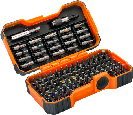 Bahco 59 s100bc-ip bitset | 100-delig | voor gleuf-, phillips®, pozidriv®, hexagon, robertson en torx | 59 s100bc-ip
