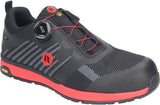 Bata werkschoen radiance vibe s3 boa | zwart rood | maat 41 - 8712843696976