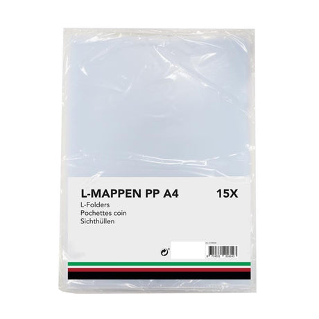 L-mappen pp a4 pak a 15 stuks